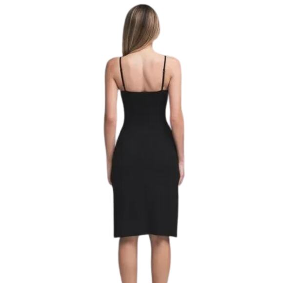 SKIMS Smooth Lounge Midi Dress Obsidian 2X NWT $98 - Picture 2 of 5